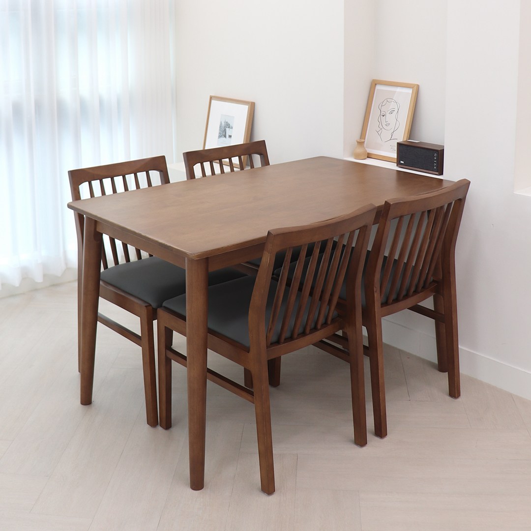 파스텔우드 하모니 원목 4인 700 1200 테이블 식탁세트 419,000원