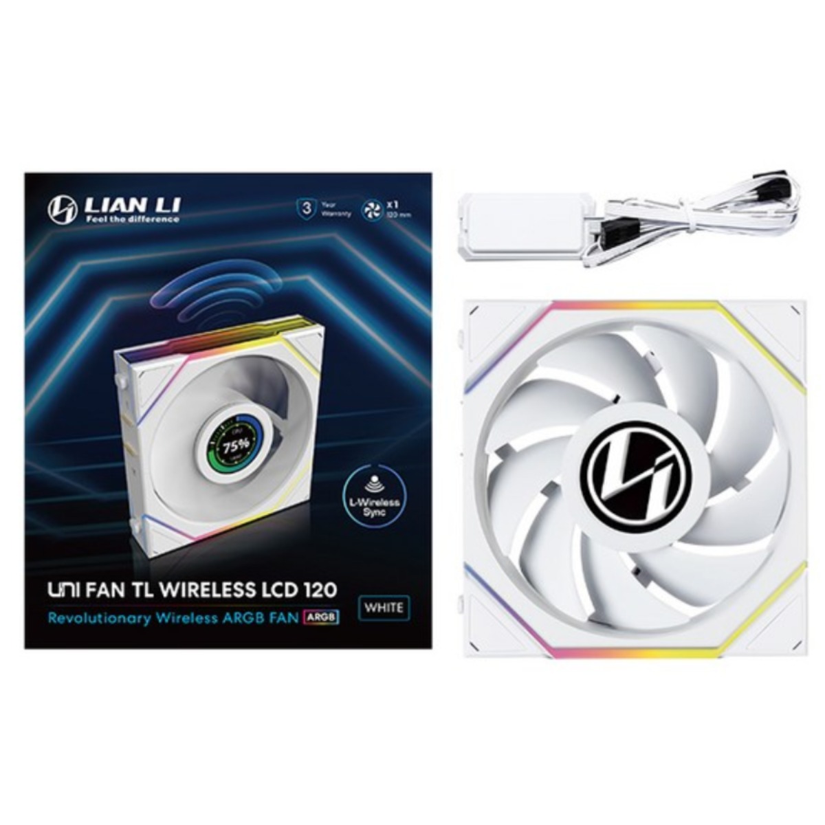 LIAN LI UNI FAN TL Wireless LCD 120 화이트 1팩 89,400원