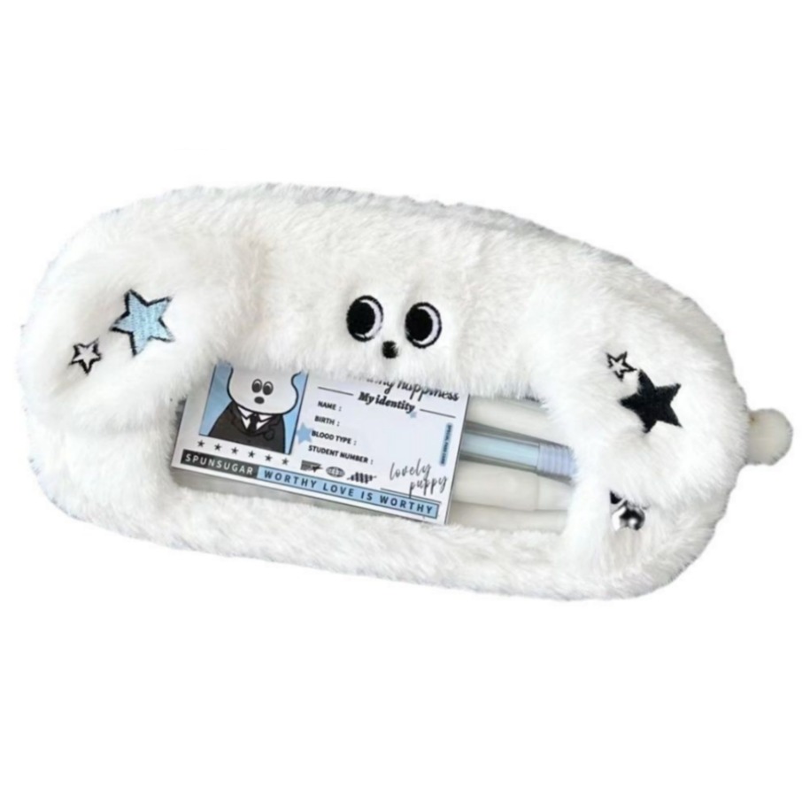 특별한상점 뽀글이 고양이 필통 파우치, 블루 스타 퍼피, 1개 5,700원