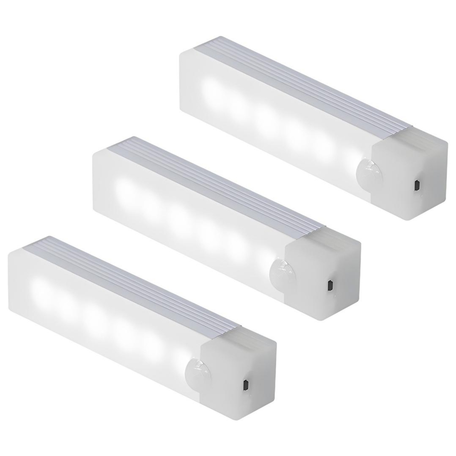 HK.sell C타입 밝기 조절 사각 충전식 센서등 10cm, 백색등, 3개 13,500원