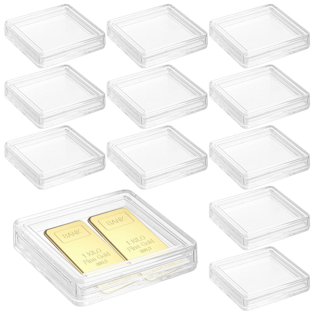 PMMA 정사각형 플라스틱 박스 투명 35x35x9mm, 투명 13,320원