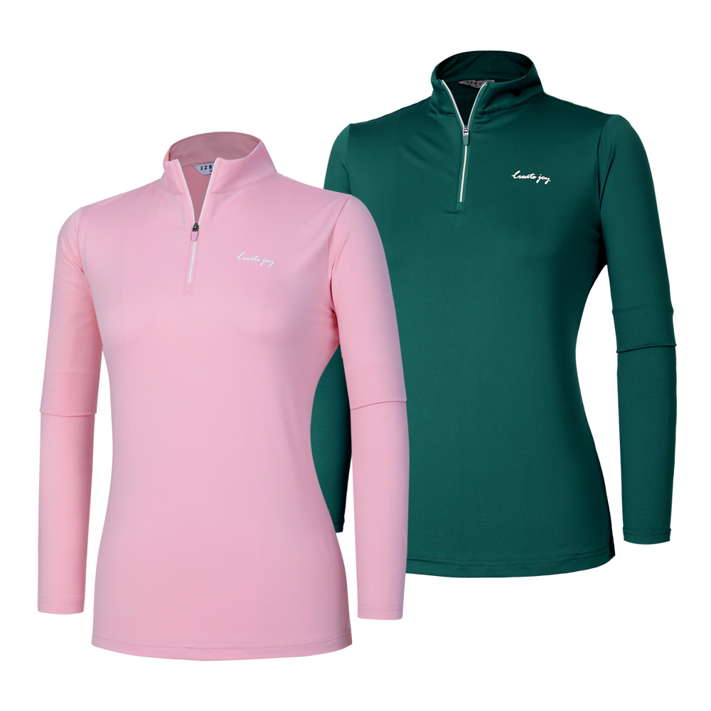 [이지바이] (1+1) 여성 스판 긴팔 집업 티셔츠_등산복 에어리조이 27,980원