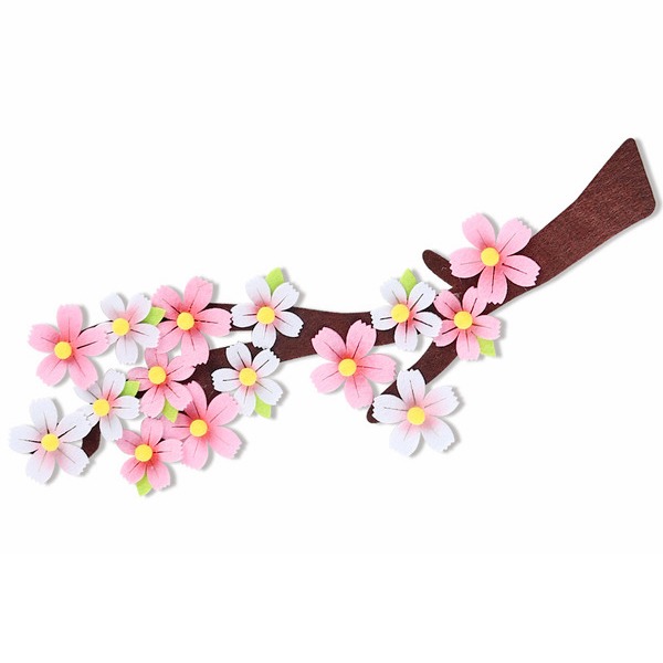 (유니아트)8000 벚꽃나무가지 1개 환경구성 펠트완성품 6,400원