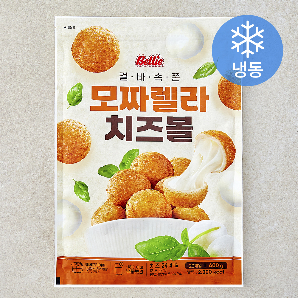 [로켓프레시] 벨리푸드 모짜렐라 치즈볼 (냉동), 600g, 1개 13,550원