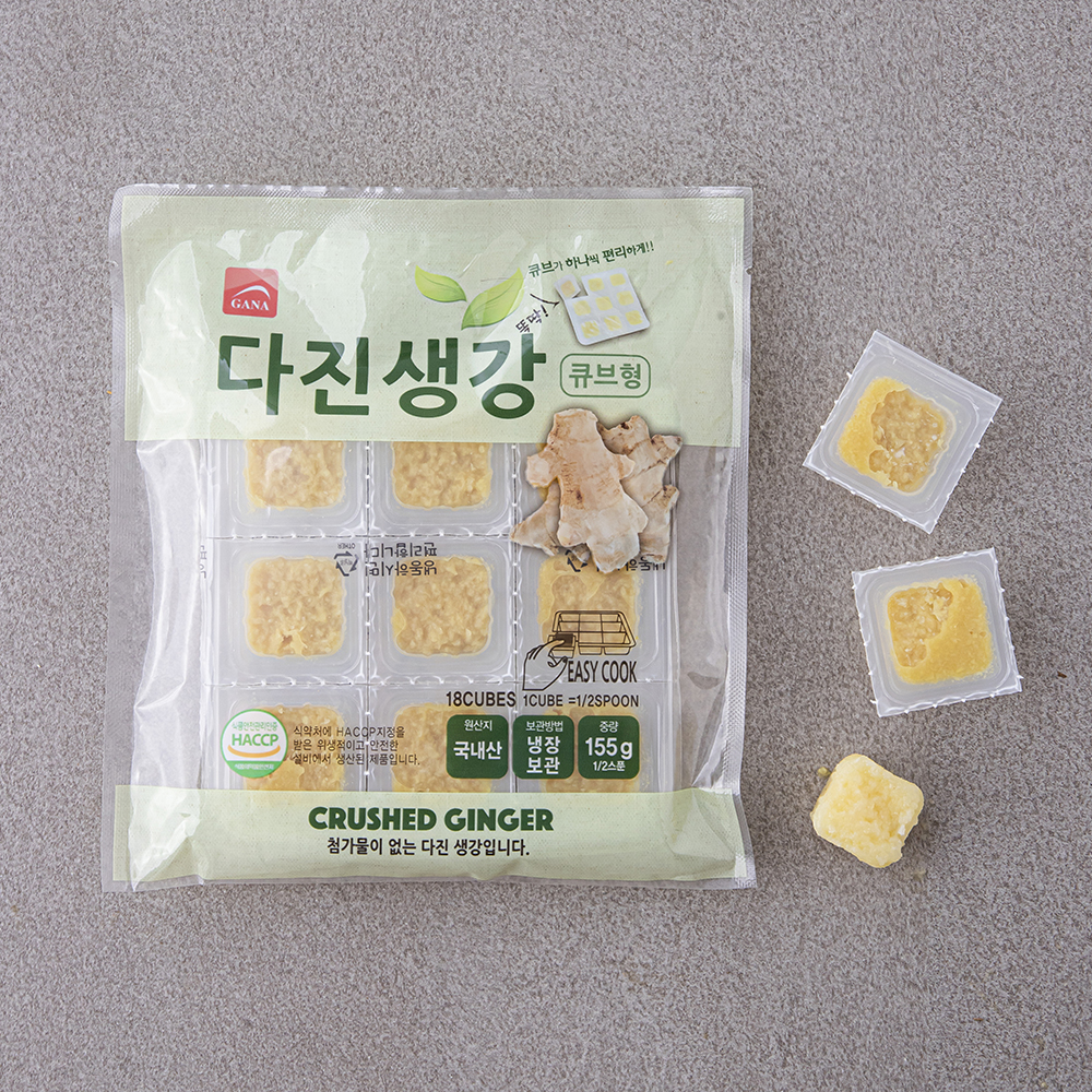[로켓프레시] 가나 큐브형 다진생강, 155g, 1개 4,680원