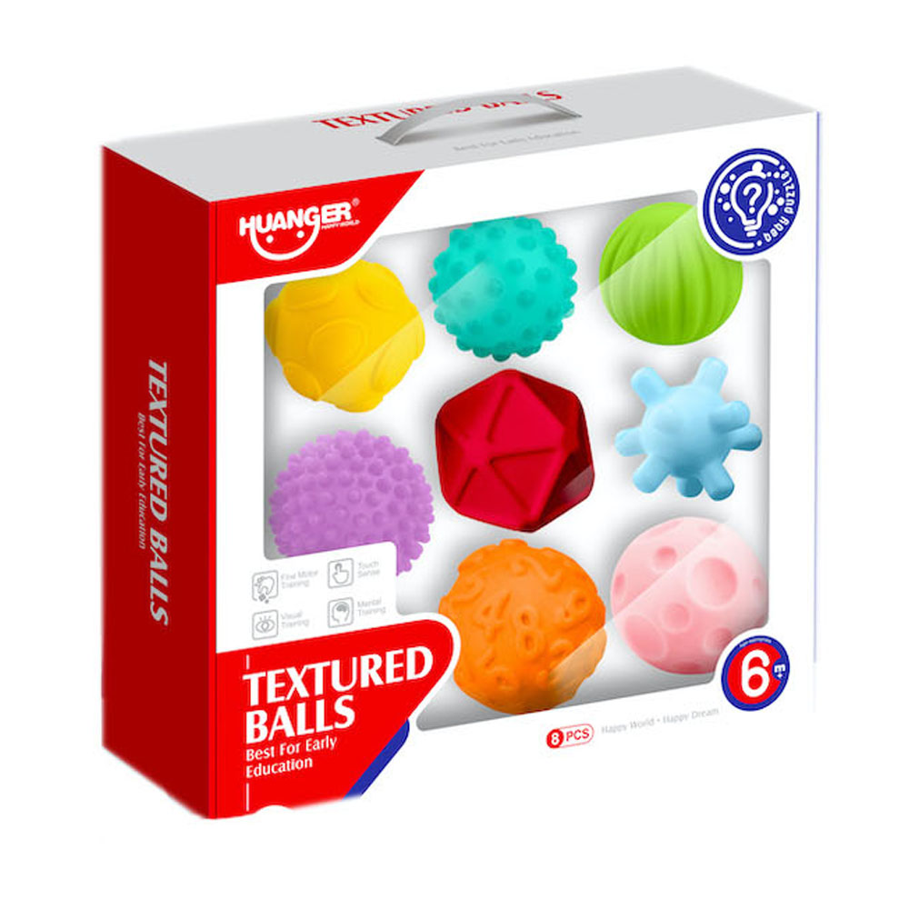 후앙어 소프트 3D 감각 질감 멀티 공놀이 8종 아기공, 혼합색상, 1개 10,400원
