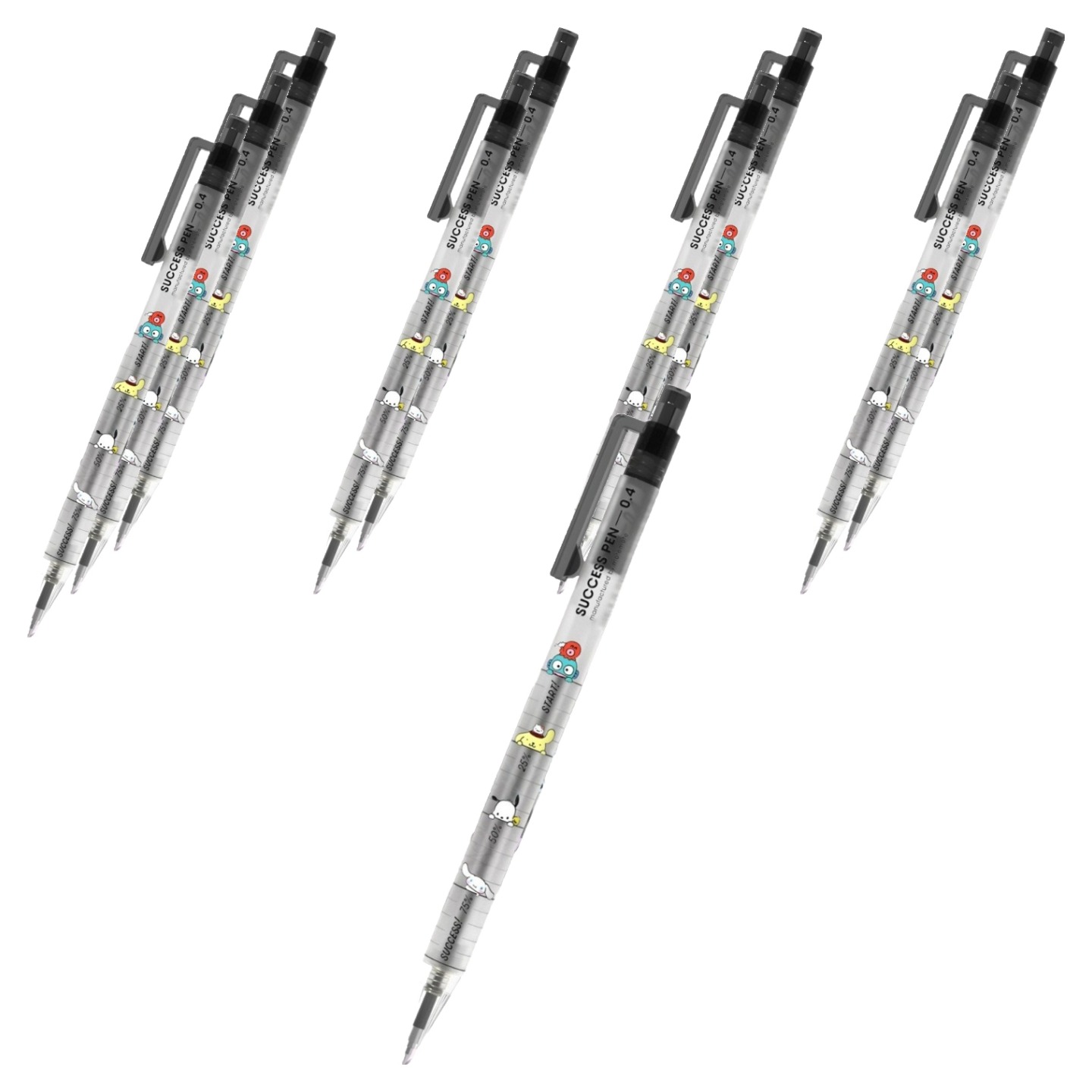 모트모트 산리오캐릭터즈 성공펜 0.4mm, 블랙, 10개 18,120원