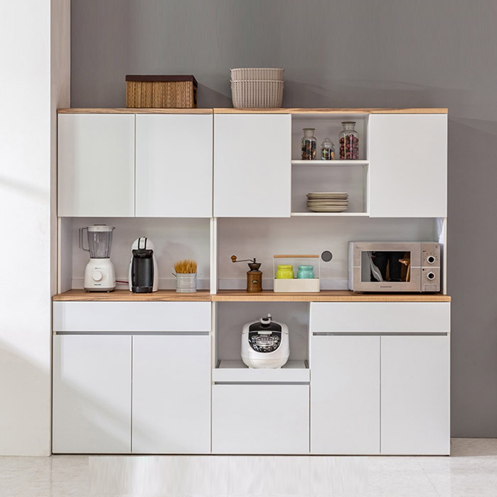 퍼스웰 카페키친 러벤 1200 서랍주방수납장세트(HA_026), 화이트아카시아 238,000원