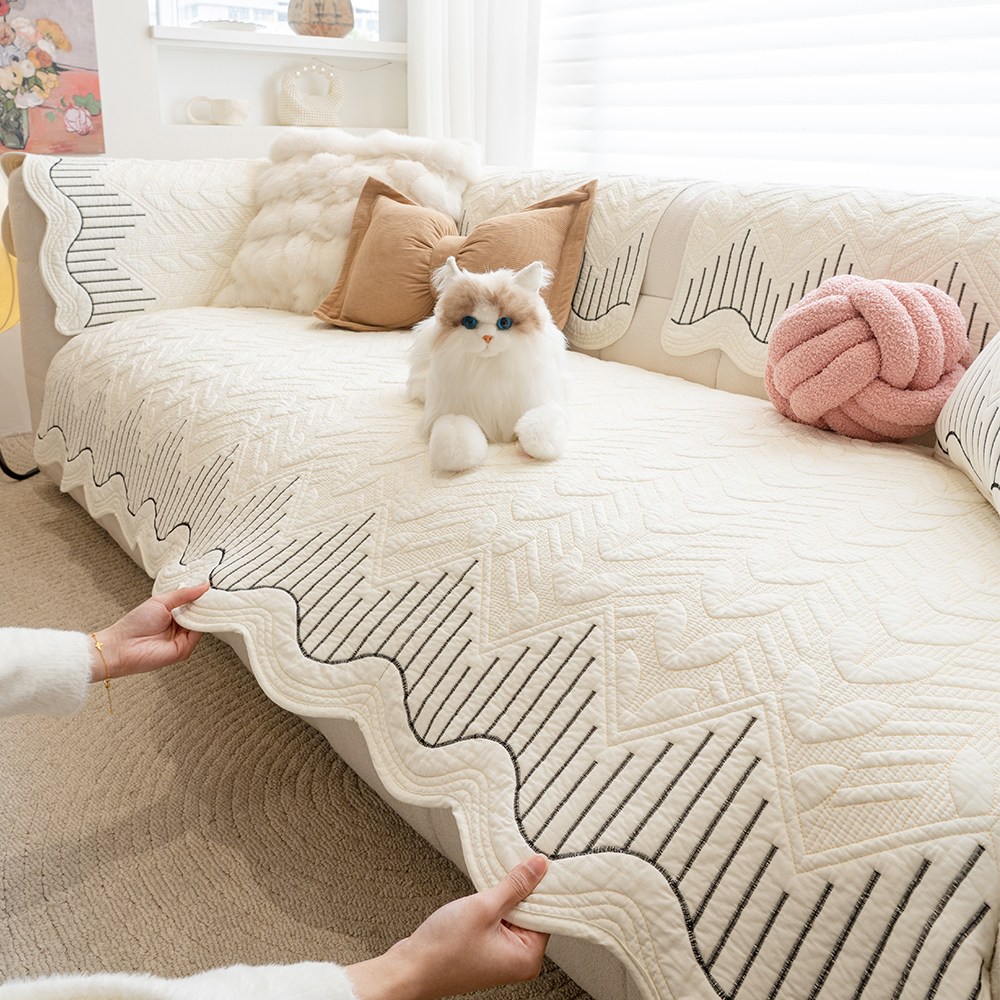 FEIFAN 순면 모던 사계절용 미끄럼방지 퀼팅 소파패드 4인용 18,410원