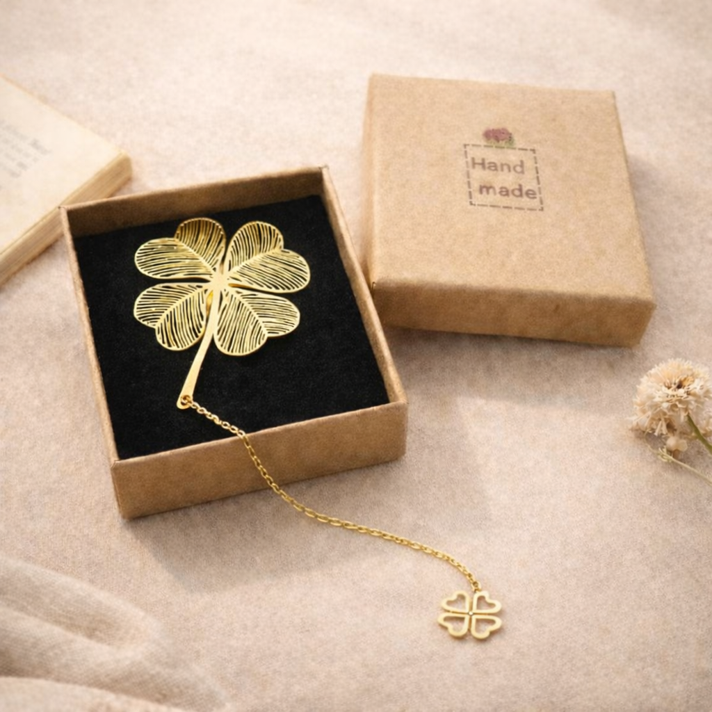 공간나눔 금장네잎클로버 선물 책갈피 북마크, 1개, 골드 8,500원