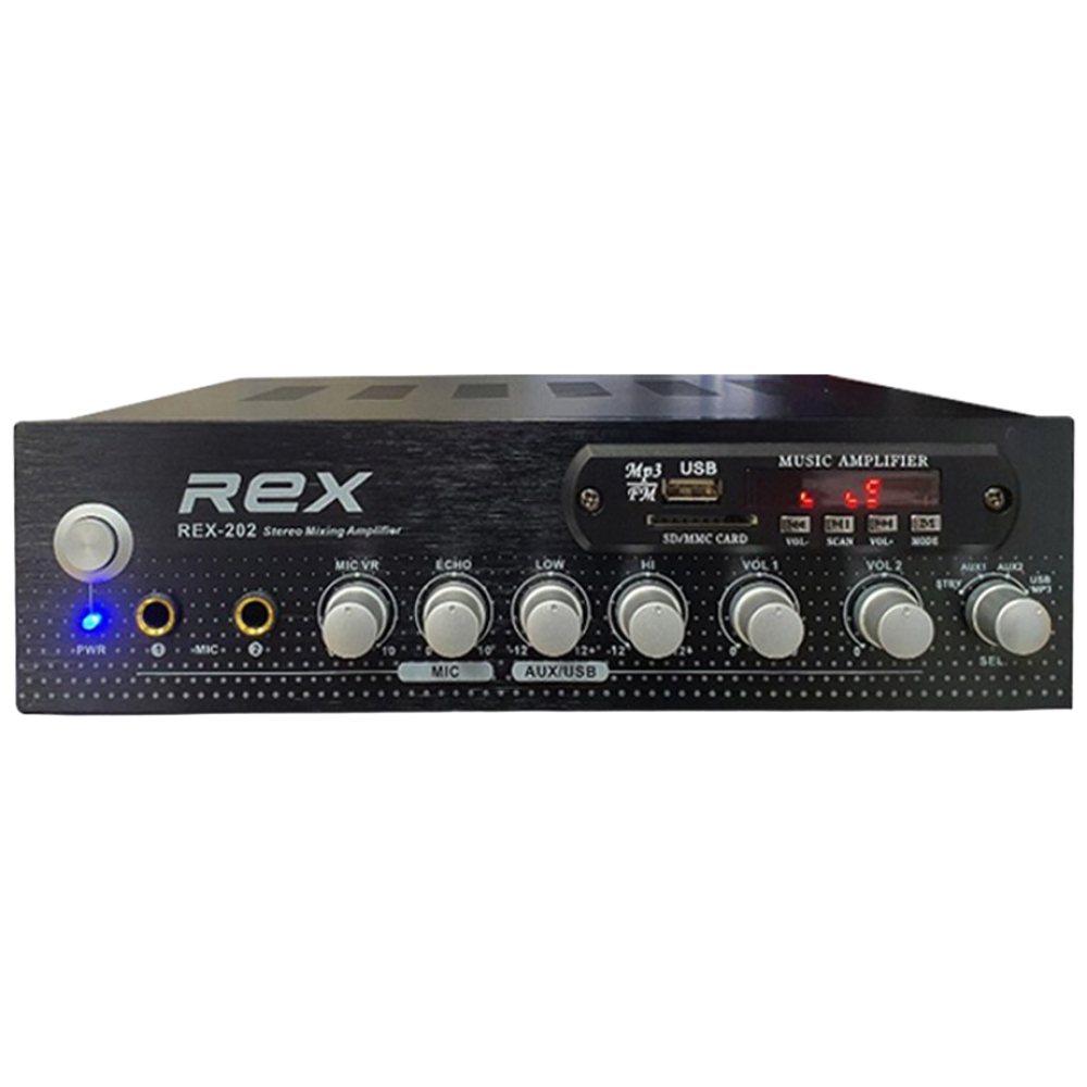 REX-202 매장용앰프 미니앰프 블루투스앰프 2채널 앰프 카페 업소용, 단일상품 65,770원