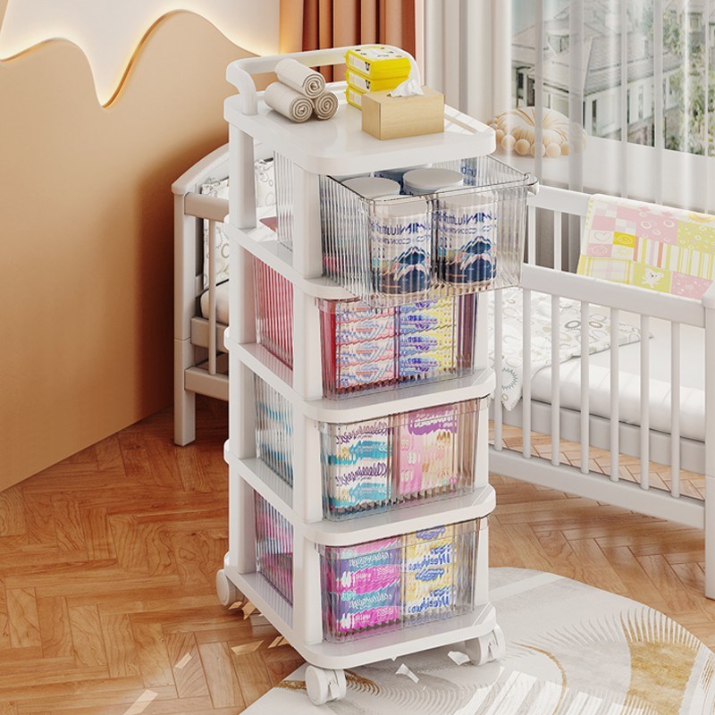 Frokom 다용도 이동식 서랍형 트롤리 카트, 슬라이딩 수납장, 화이트 28,310원