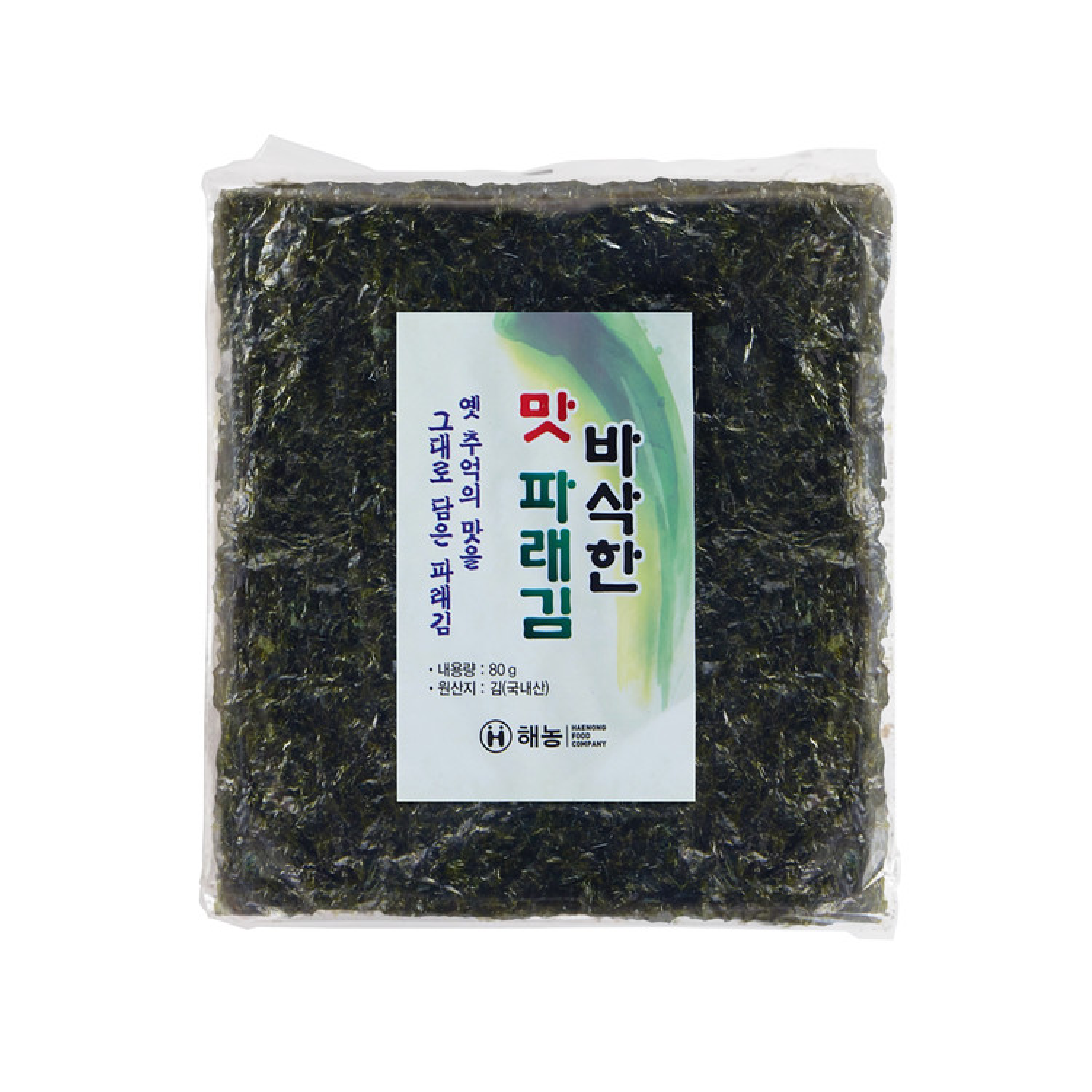 해농 바삭한 구운 맛 파래김, 1개, 100매 15,850원