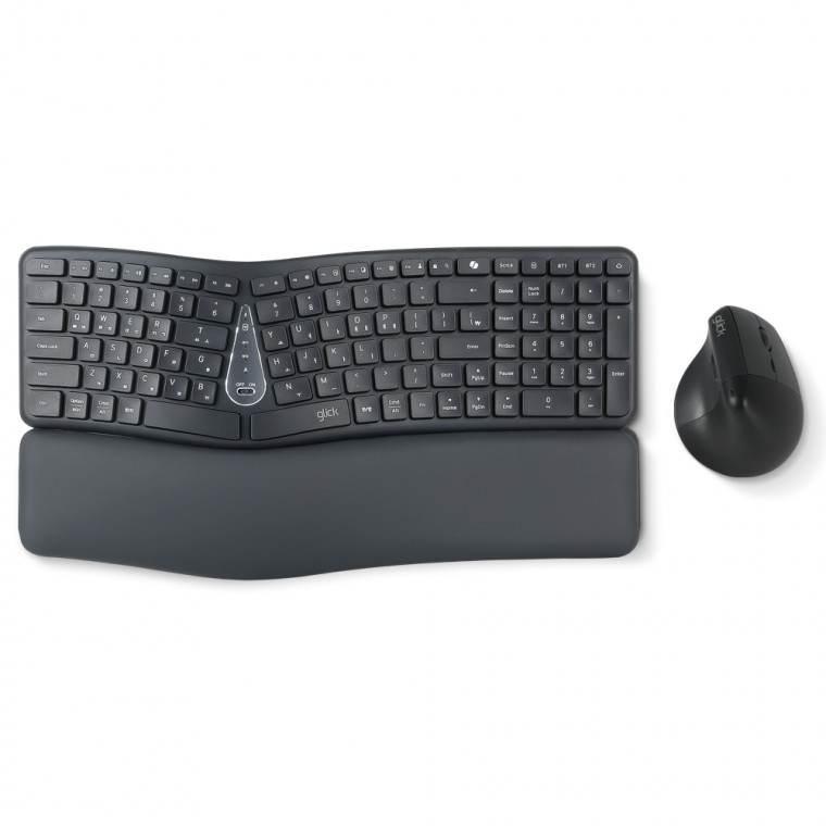 지클릭커 오피스프로 에르고M 무선 인체공학 키보드 버티컬 마우스 세트 EMK400 블랙, 상세페이지 참조, 인체공학 61,900원