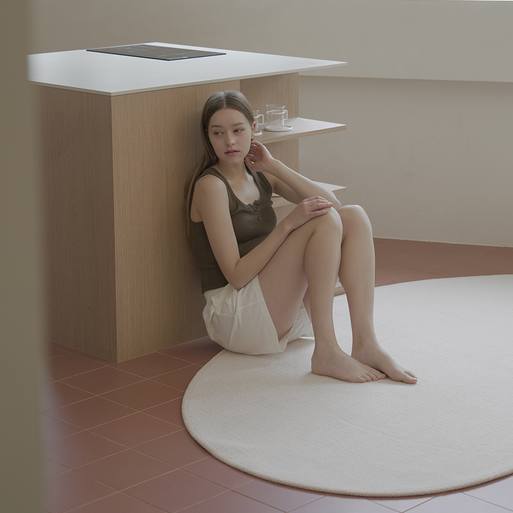 헤이베이 투톤샌드 워셔블 단모 대형 러그 비정형웨이브 36,520원