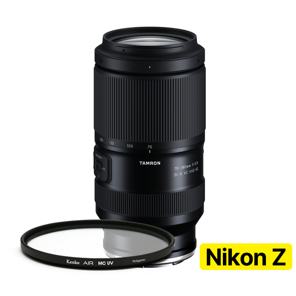 [지금사면 3년보증 + 5만P 증정] 탐론 70-180mm F/2.8 Di III VC VXD G2 A065Z 니콘 Z마운트 렌즈 + 겐코 AIR MCUV 67mm, 단일상품 1,657,000원