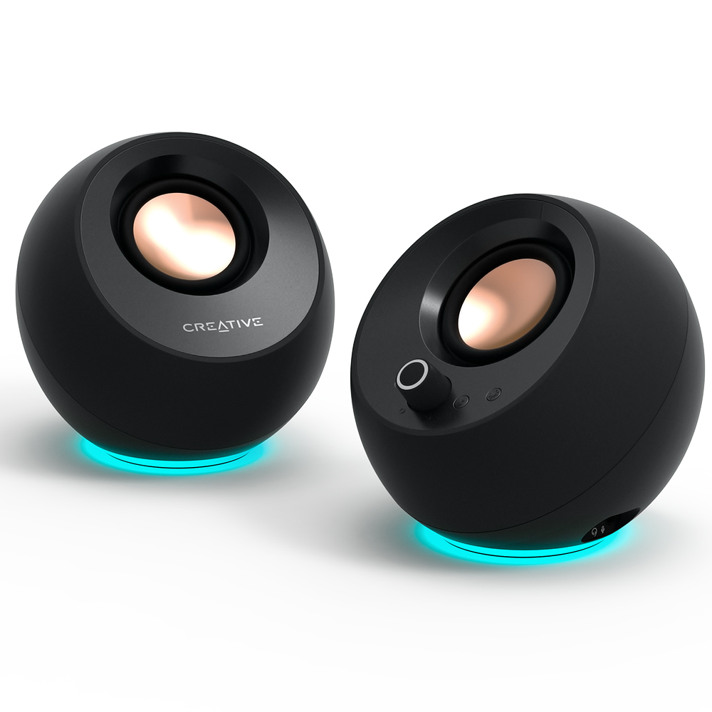 크리에이티브 PEBBLE PRO BLACK RGB 스피커 (USB-C/블루투스/AUX 지원) 89,000원