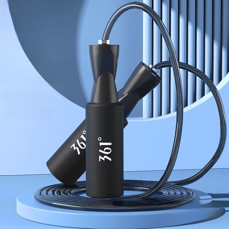 피라모니 361도 프리미엄 와이어 스피드 베어링 줄넘기, 블랙, 1개 11,400원