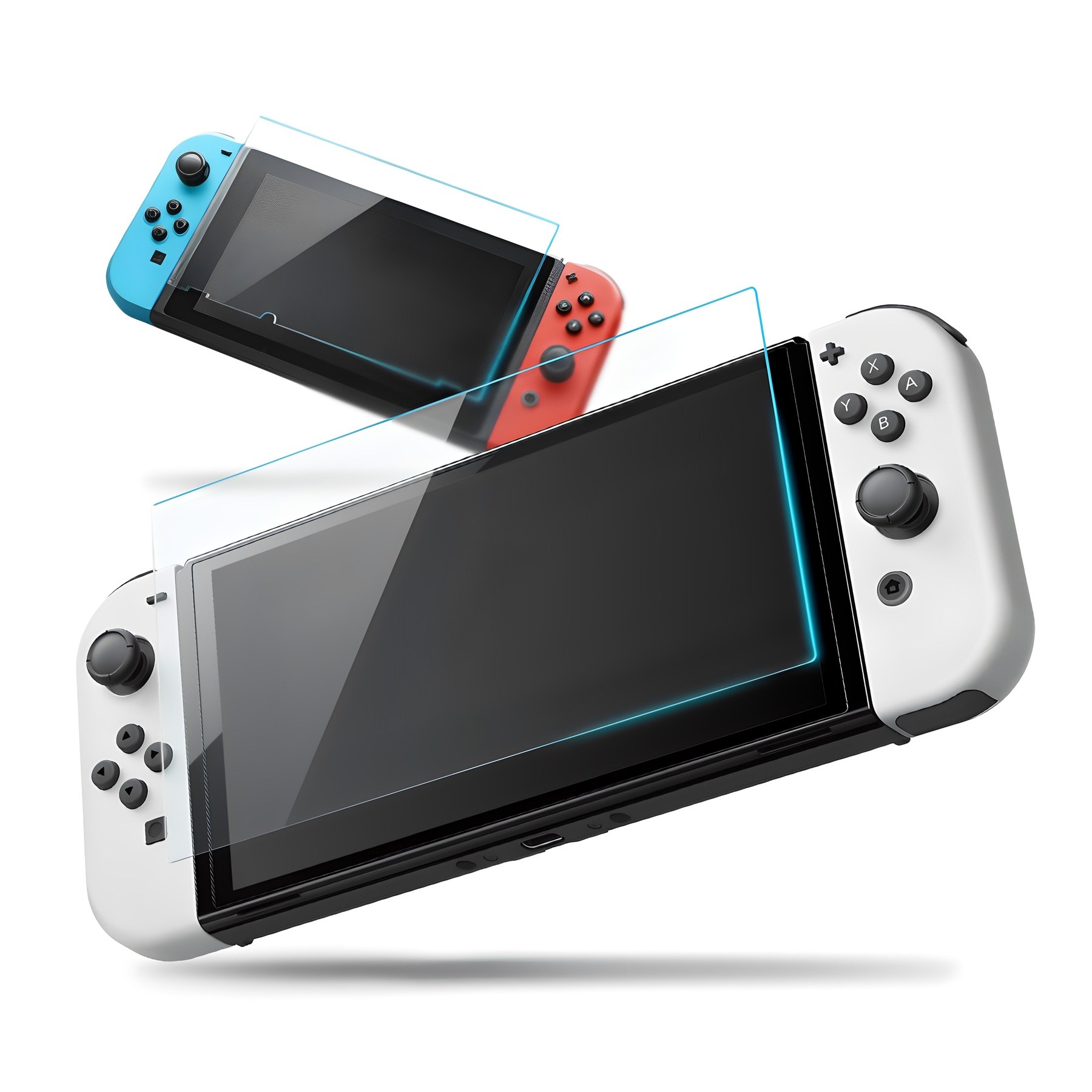 쿠디스 닌텐도 스위치 OLED 프리미엄 강화 액정보호필름 2p 세트, 현재가 4,900원
