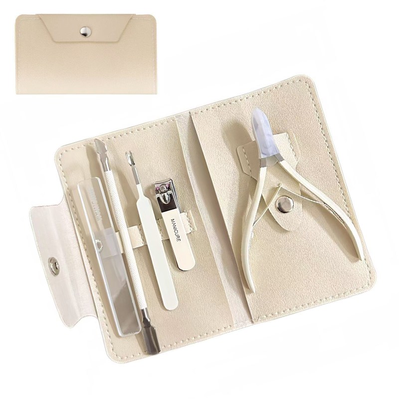 올라이이프지 셀프 큐티클 네일케어 손톱정리 세트, 1세트, 크림 베이지 12,000원