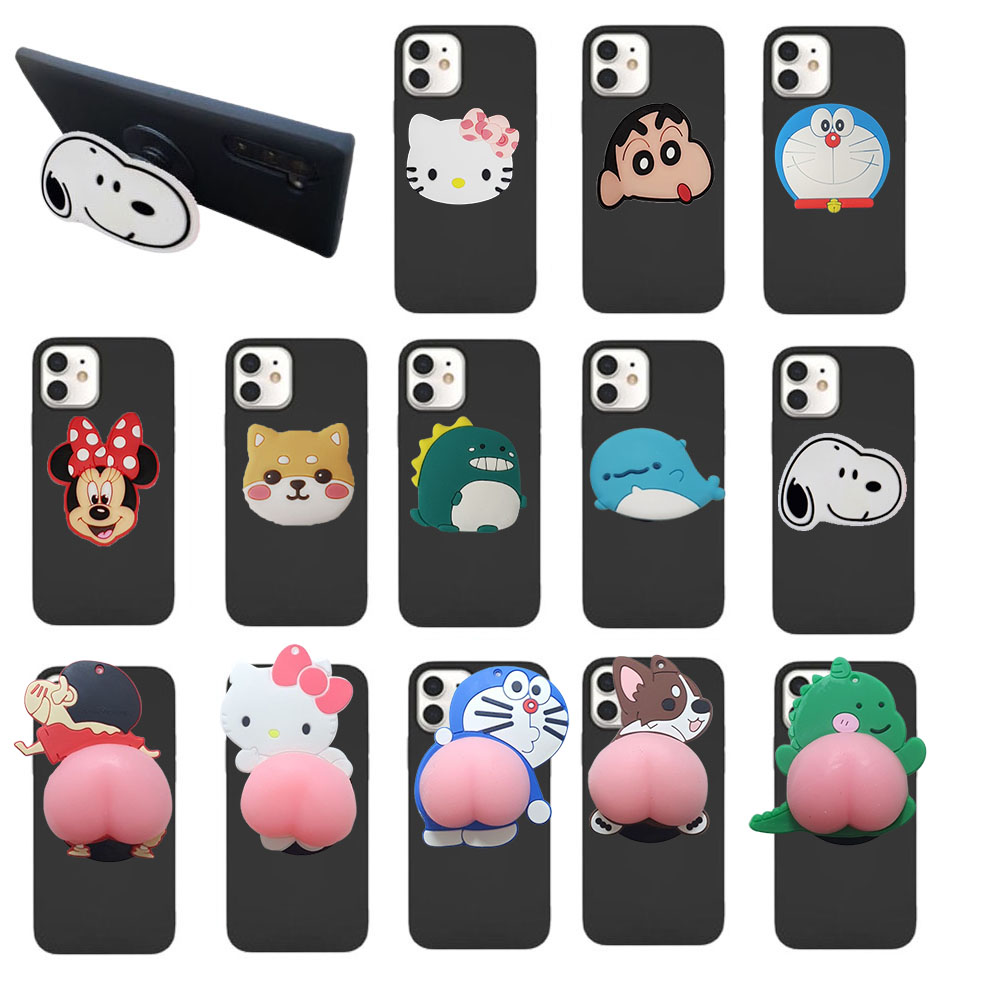 갤럭시S22플러스 SM-S906N 스마트톡 거치대 블랙 실리콘 젤리 범퍼 세트 슬림 심플 핸드폰 케이스 핑거톡 폰그립 스탠드 그립 함트자임e 6,500원