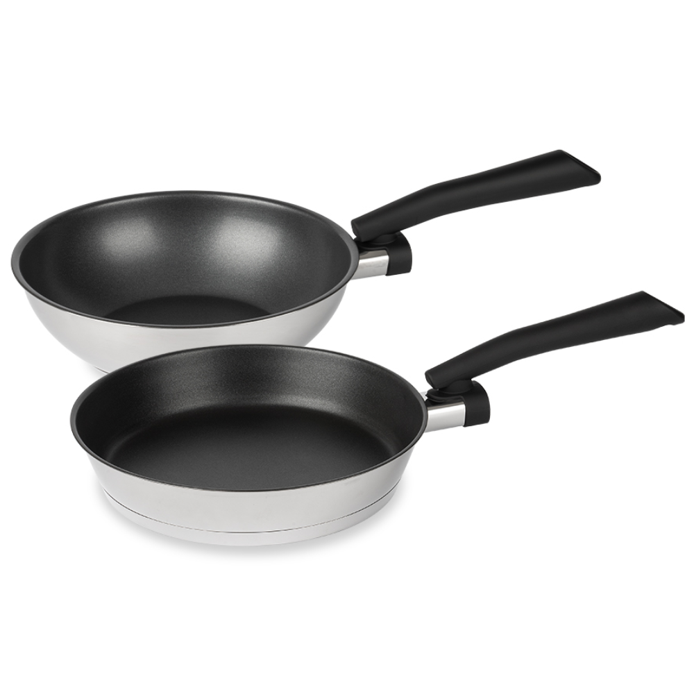 알텐바흐 디펜더스 스테인레스 후라이팬 22팬+24웍 2종세트, 1세트, 24cm 144,070원