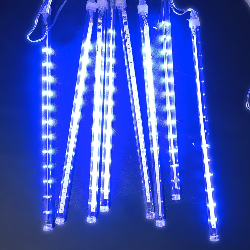 아리조명 빛이 흐르는 LED 8봉 스노우펄 폴대 파노라마 바 라인 유성우라이트, 파랑, 1개 21,800원