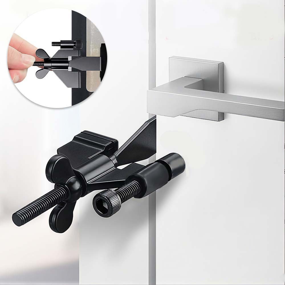 [루이/도어락] 업그레이드 휴대용 방문 잠금장치 여행용 홈 보안 도어락, 단일 색상, 1개 15,900원