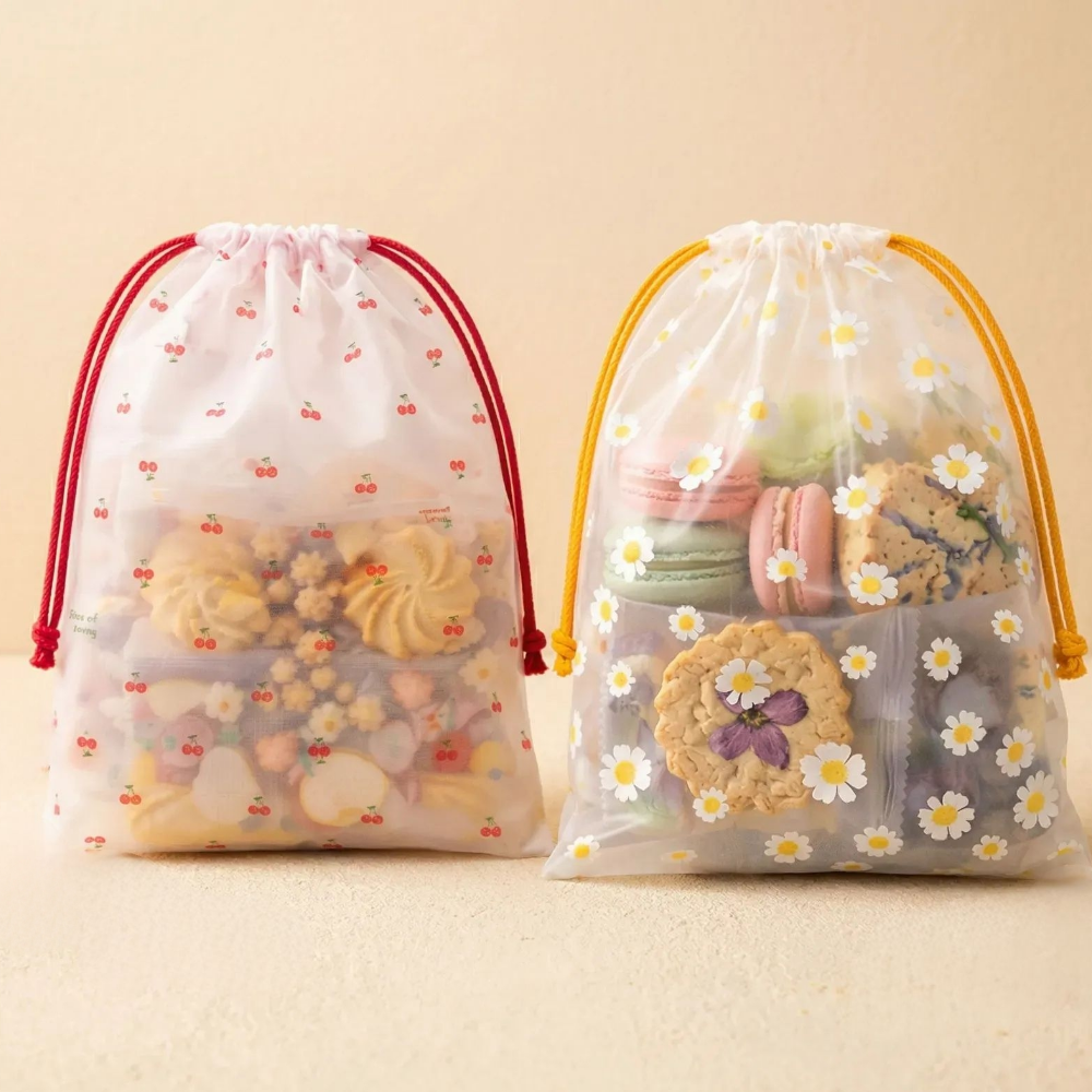 에코모스티 구디백 포장봉투 소형 어린이집 생일, 30개, 체리+데이지 10,000원