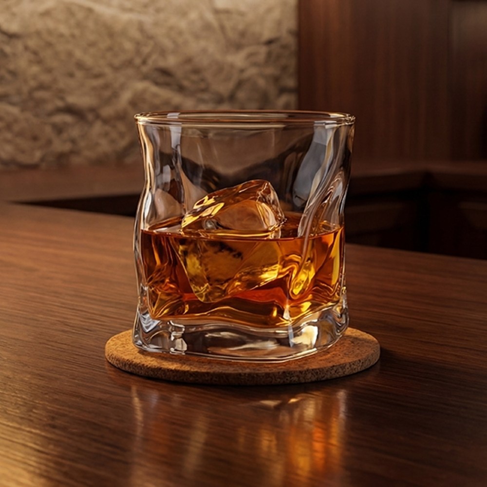 웨이브 위스키 잔 글라스 온더락 선물세트 2P - 고급 크리스탈 유리 술잔 싱글몰트 양주 꼬냑 니트 브랜디잔 예쁜 집들이 선물 26,900원