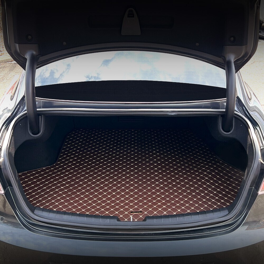 알브이모터스 아우디 A7 전용 가죽 퀼팅 트렁크매트, 브라운, A7 (2020.3~) 39,000원