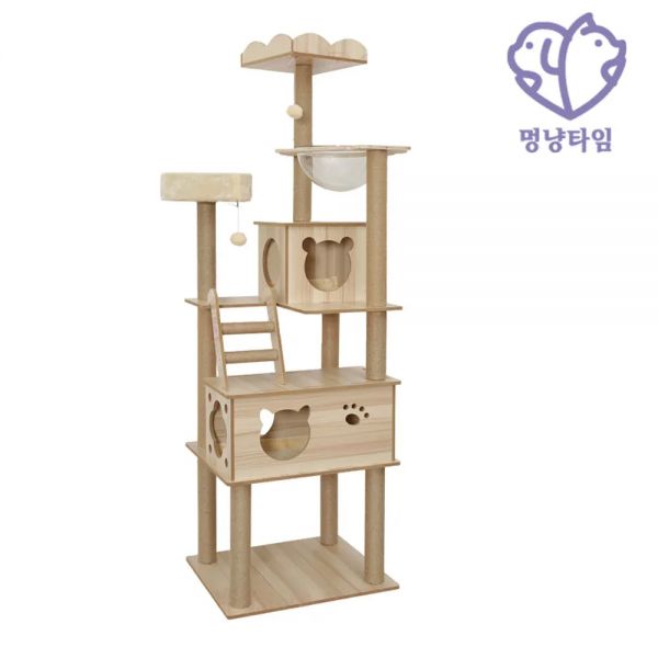 멍냥타임 우드 6단 캣타워 펫테리어 고양이용품 116,200원