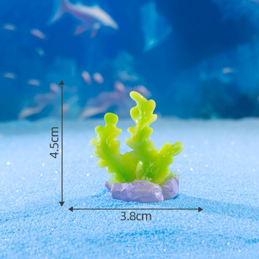 테라리움재료 칼라 산호초 미니어처 마리모 어항꾸미기, 1개, P647_6번 산호초 그린 1P 750원