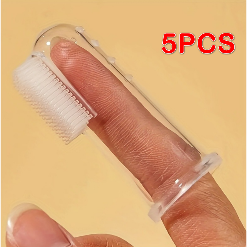 반려동물 미니 손가락 칫솔 강아지 고양이 치아 관리 부드러운 칫솔모 치석 플라크 제거 칫솔 5p세트 6,000원