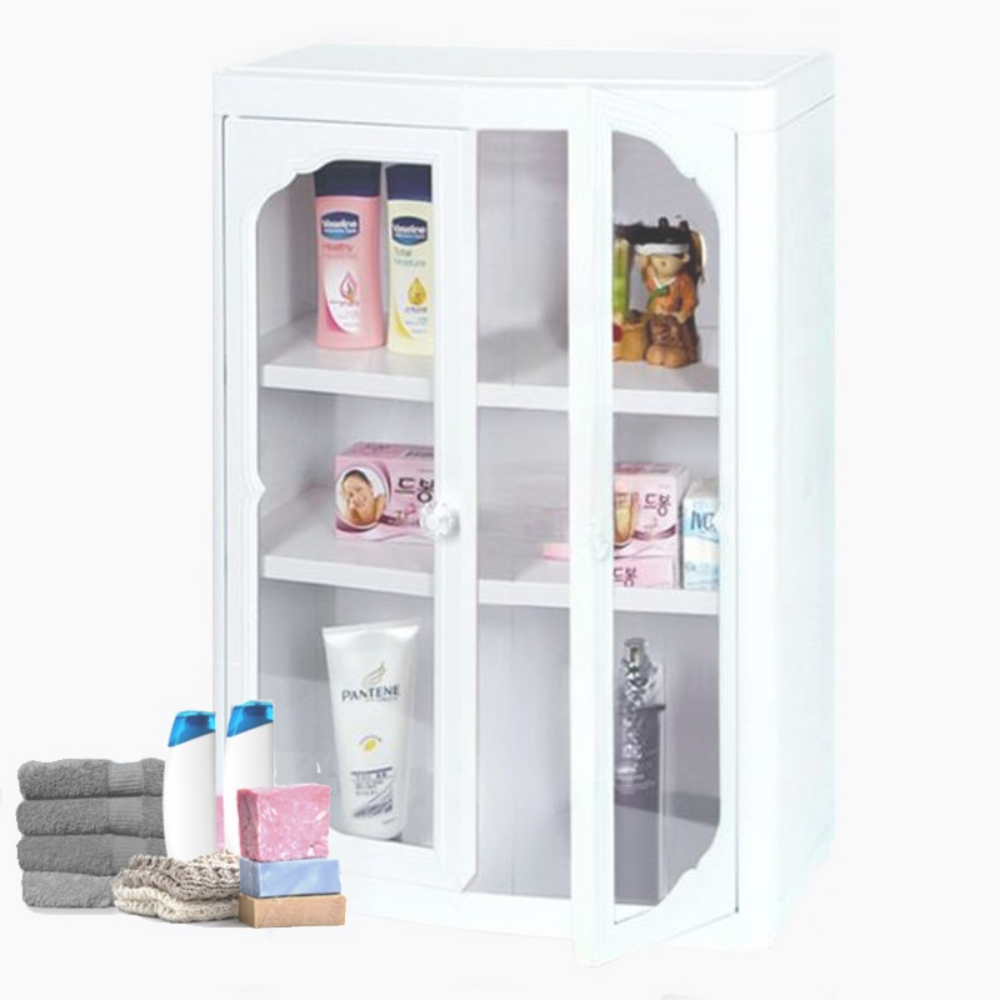 아이리스 다용도 국산 고급 욕실장 소형 화장실 수납정리함 수건정리장, 1개 27,460원