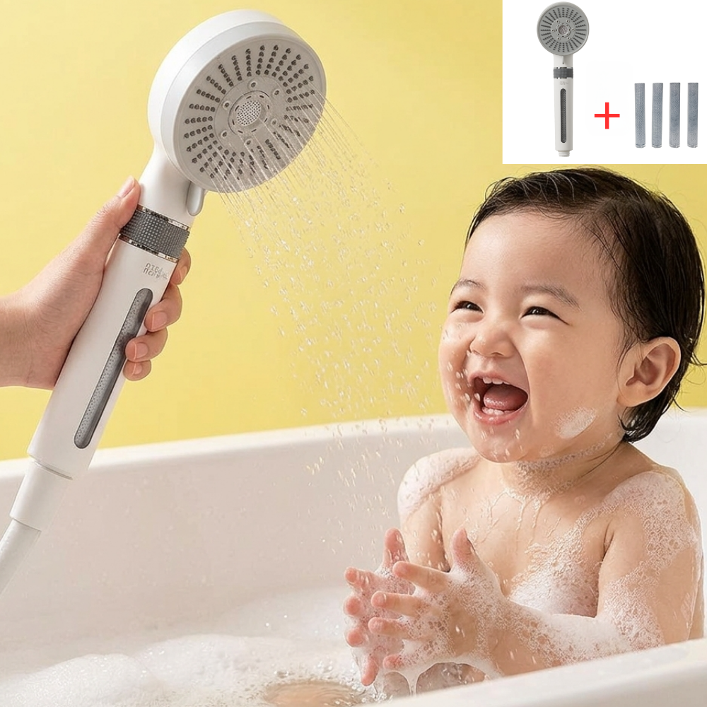 아토퓨어 필터 샤워기 수압상승 저자극 아기 온오프 마이크로버블 (필터1년세트), [38%할인세트] _샤워기+필터4개, 1세트 60,800원