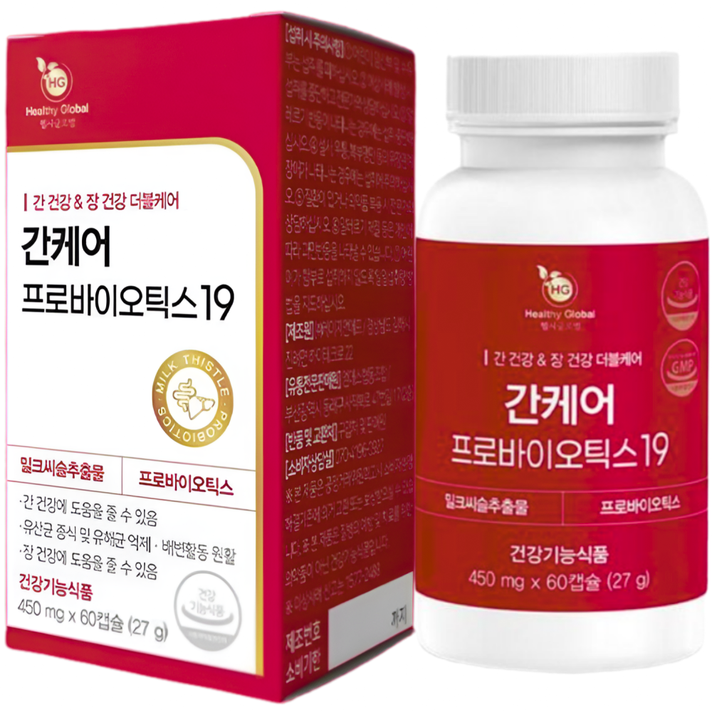 간 유산균 간건강 간케어 프로바이오틱스 생유산균 밀크씨슬 밀크시슬 실리마린 식약처인증, 1박스, 60정 33,500원