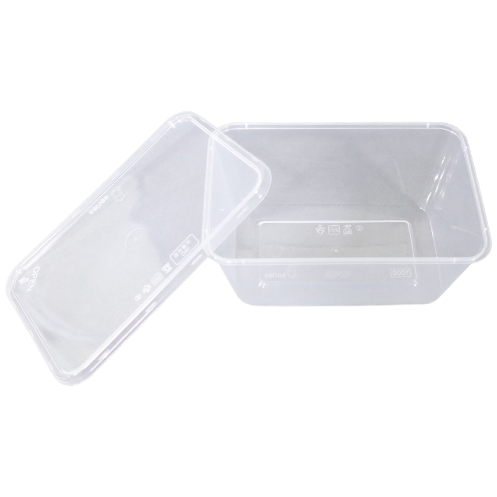 엠엔피 투명 반찬통 사각 사출용기 1000ml, 50세트, 1개 25,880원