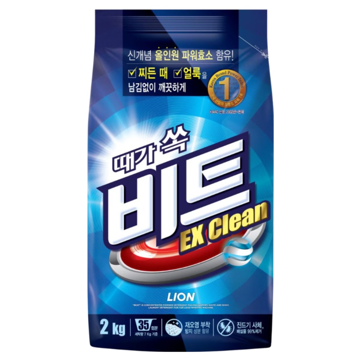 비트 분말 세탁세제 일반용 리필, 2kg, 3개 33,200원