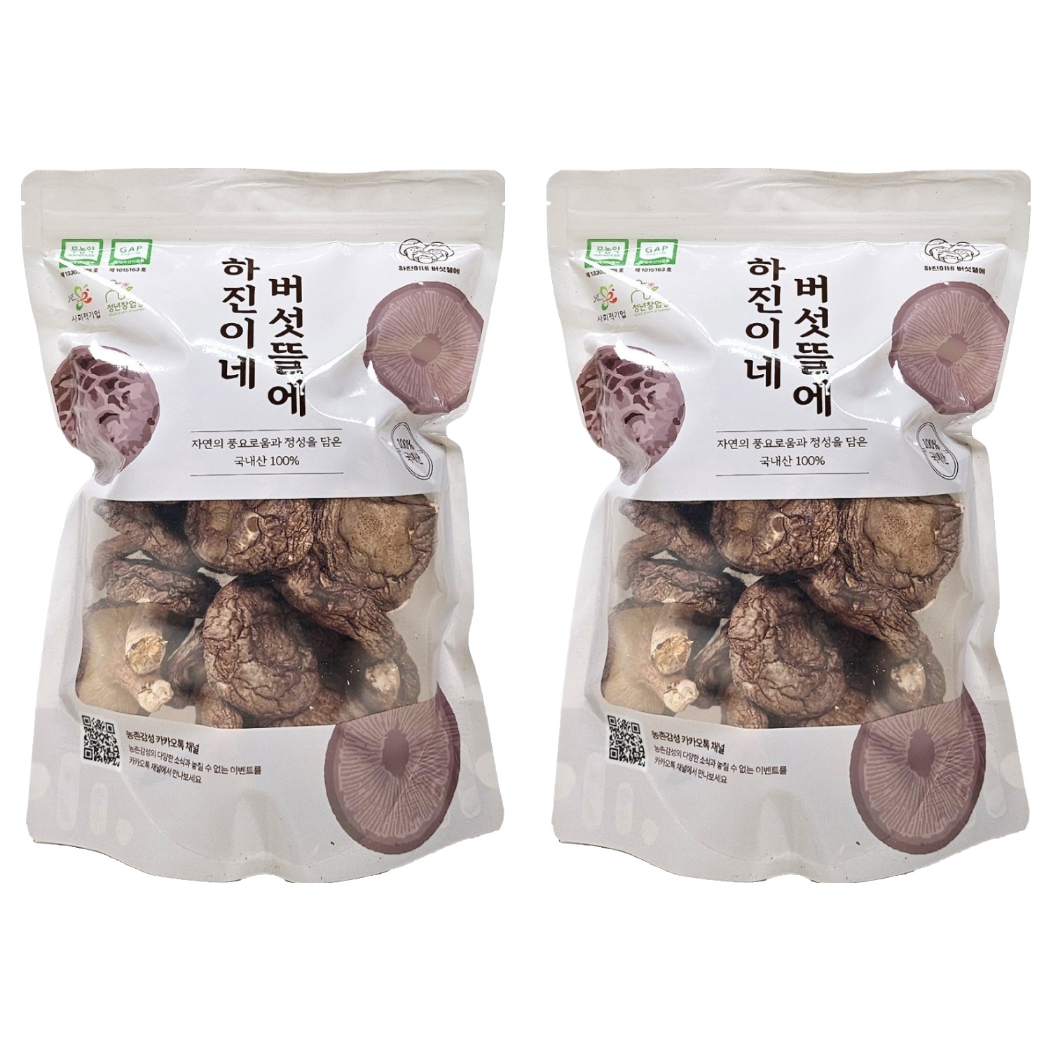 하진이네버섯뜰에 건조 표고버섯 통건조, 2개, 100g 24,600원