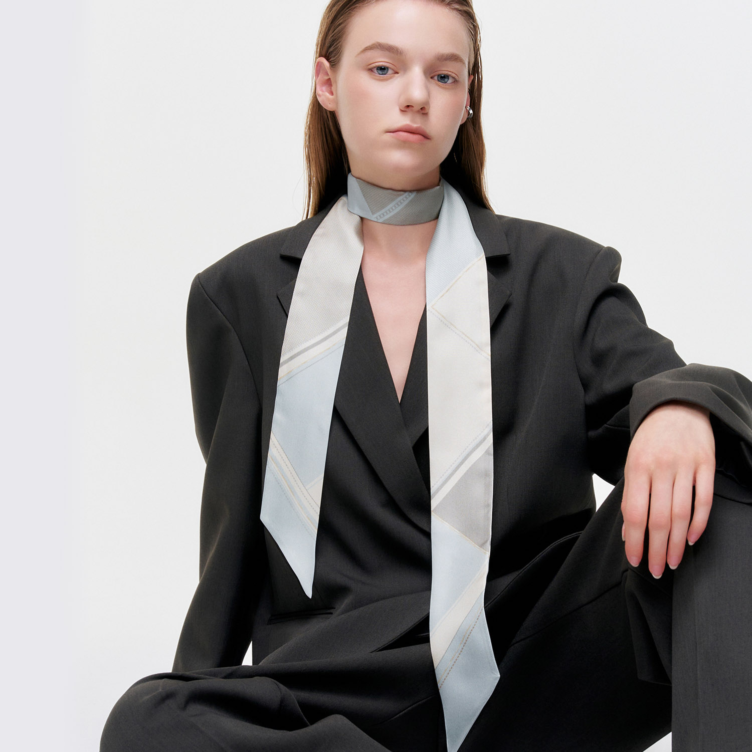 [생럭슈]쁘띠 롱 스카프 모렌 블루 SL25FLTMRBL 79,000원