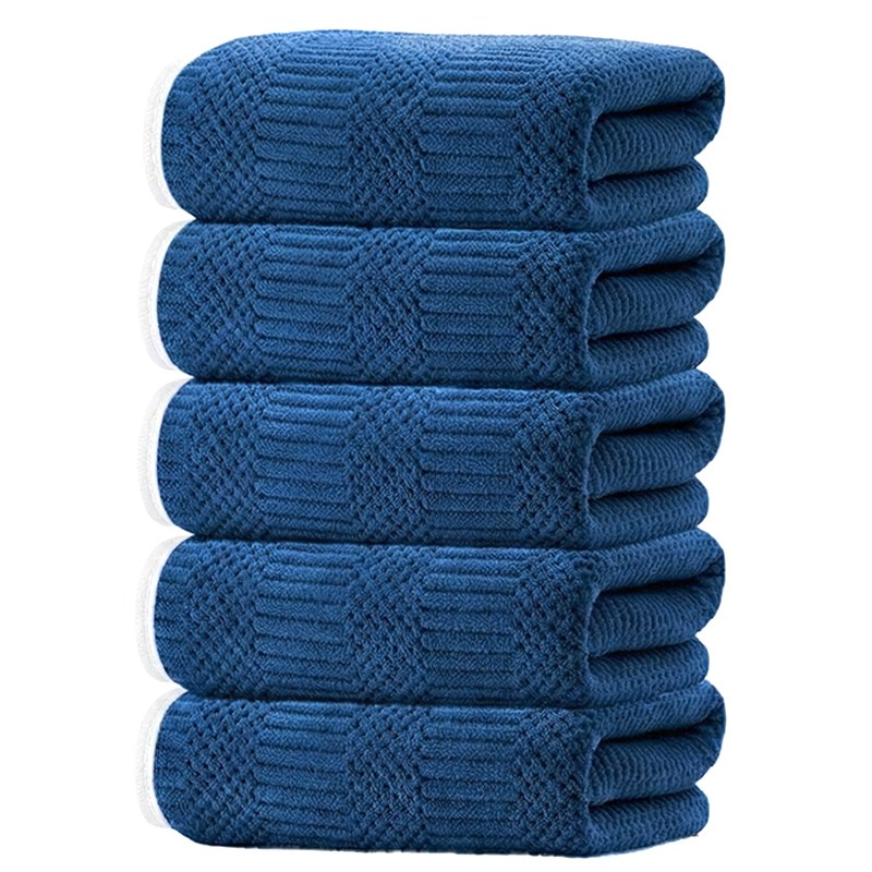 Craftsy 극세사 호텔 수건 40수 사계절용 세면 바스타올 먼지없는 속건 타월, 5개, 딥네이비 10,800원