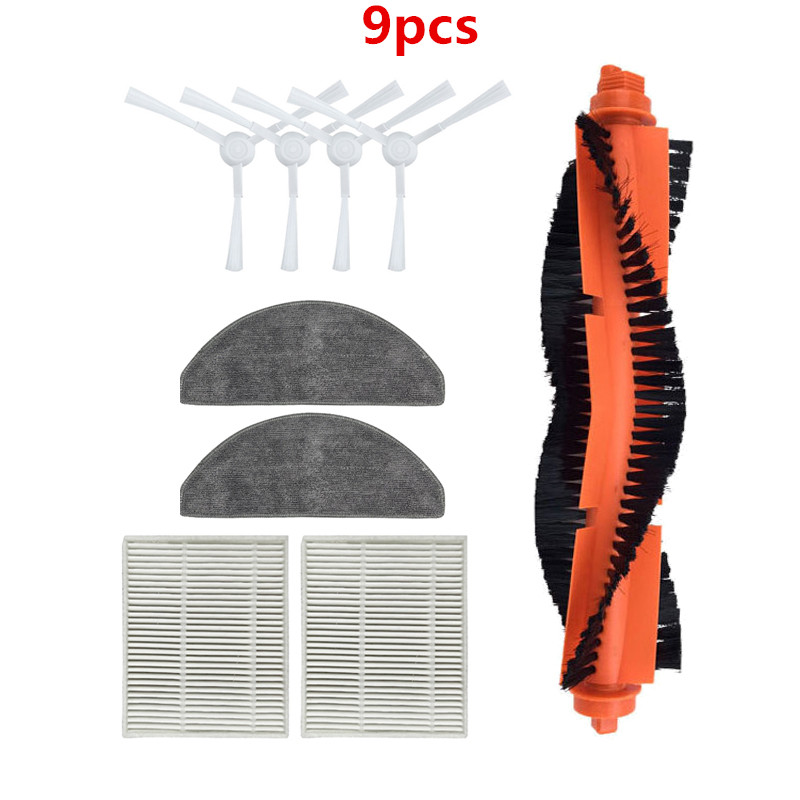 로봇 청소기 메인 브러시+사이드 브러시+대걸레 천+고효율공기 필터는샤오미 E10 B112 E12 C103 C103 3C (Enhanced Edition) 3c plus부품교체에사용 11,500원