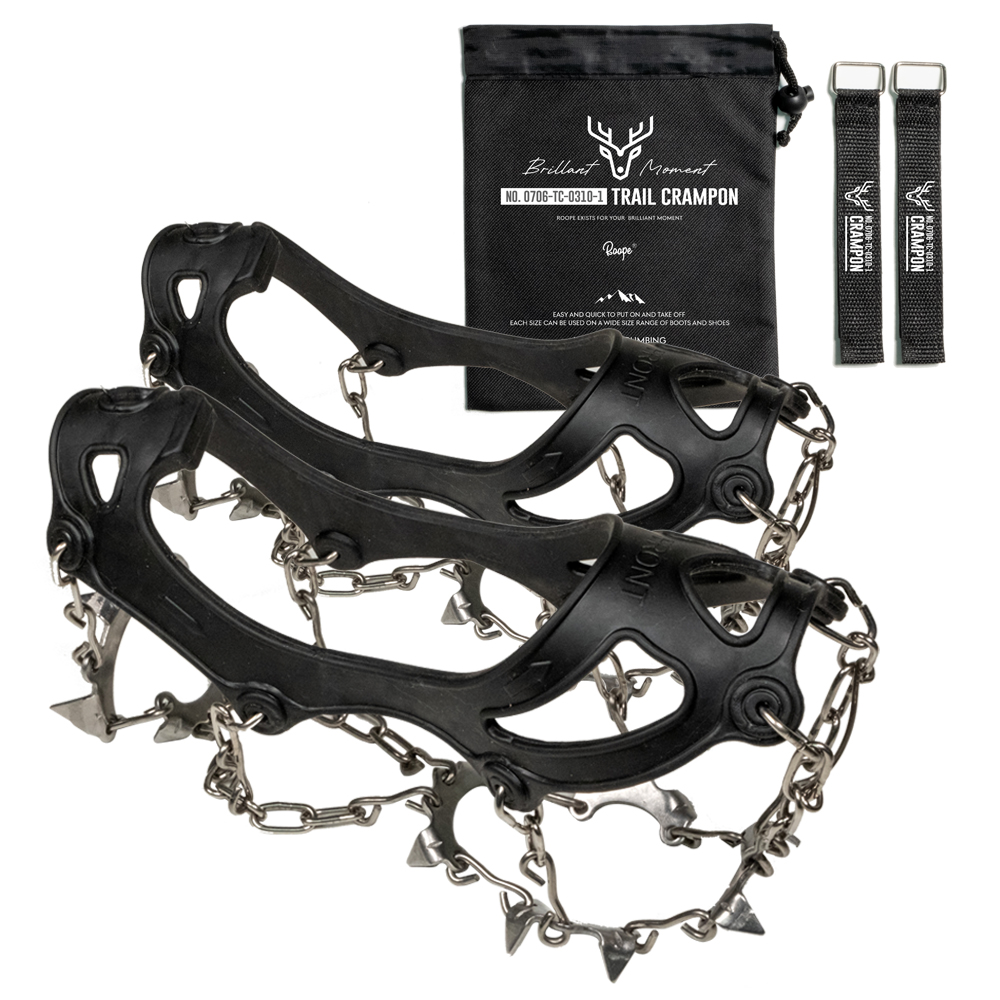 Roope 논슬립 스테인리스 체인용접 아이젠 + 파우치 + 벨크로 세트 16,090원