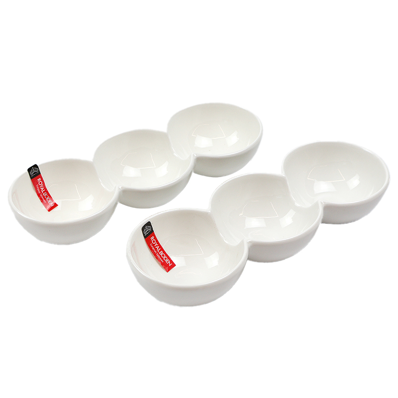 로얄보덴 세칸 찬기 나눔 접시 원형, 화이트, 2개 15,900원