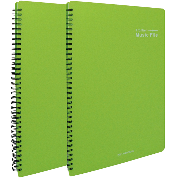 마이다스 40매 프론티어 악보파일 A4, 연두색, 2개 7,900원