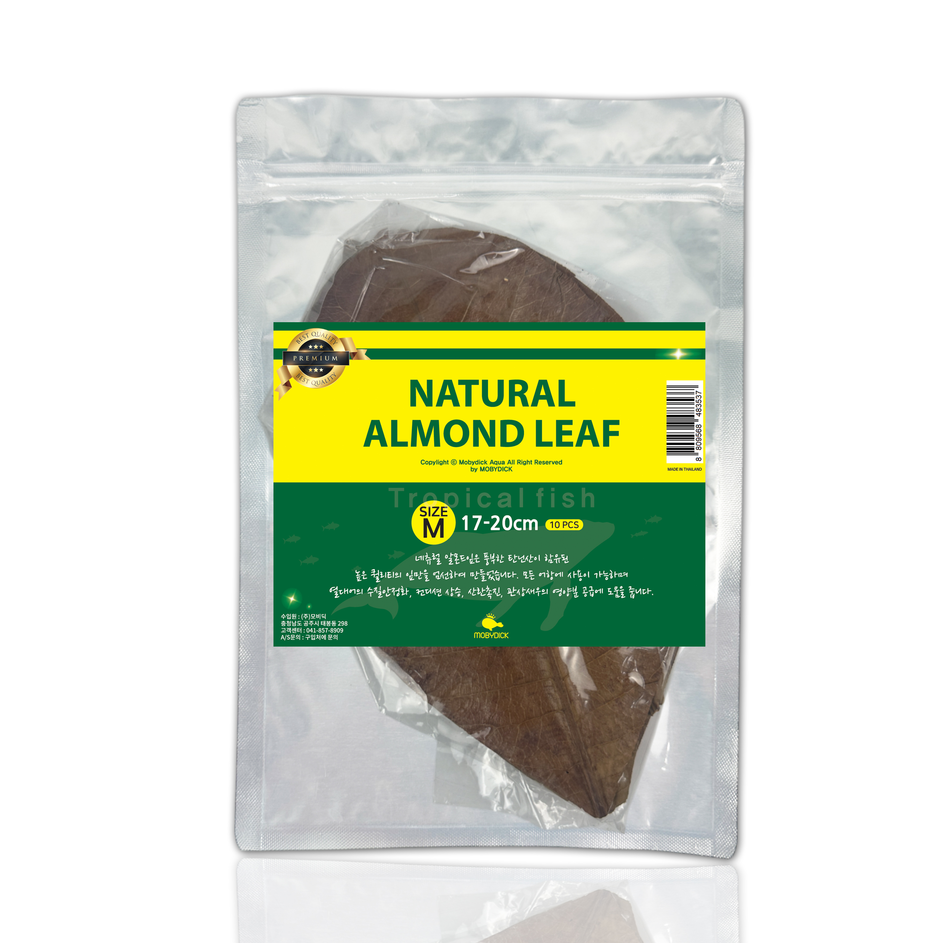 모비딕 네츄럴 알몬드 잎 M 10p 5,460원