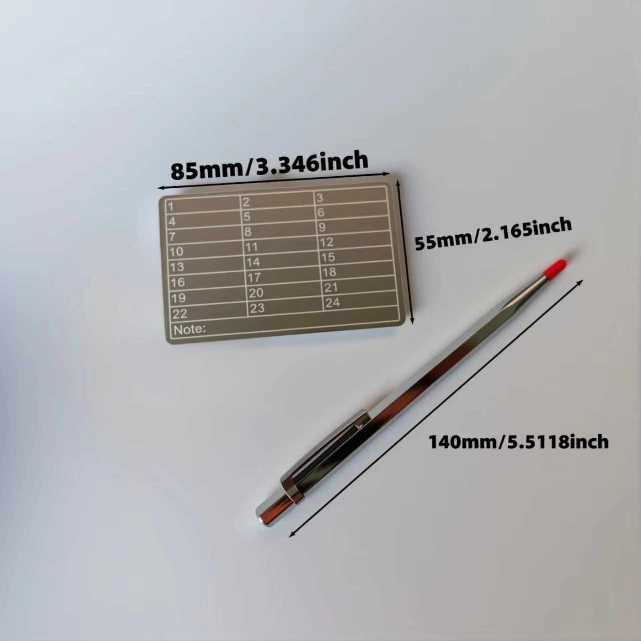 비상금 보관비트코인 ​​비밀번호 암호화폐 비밀번호 금고에 적합한 철제 펜이 포함된 여러 색상의 알루미늄 14,900원