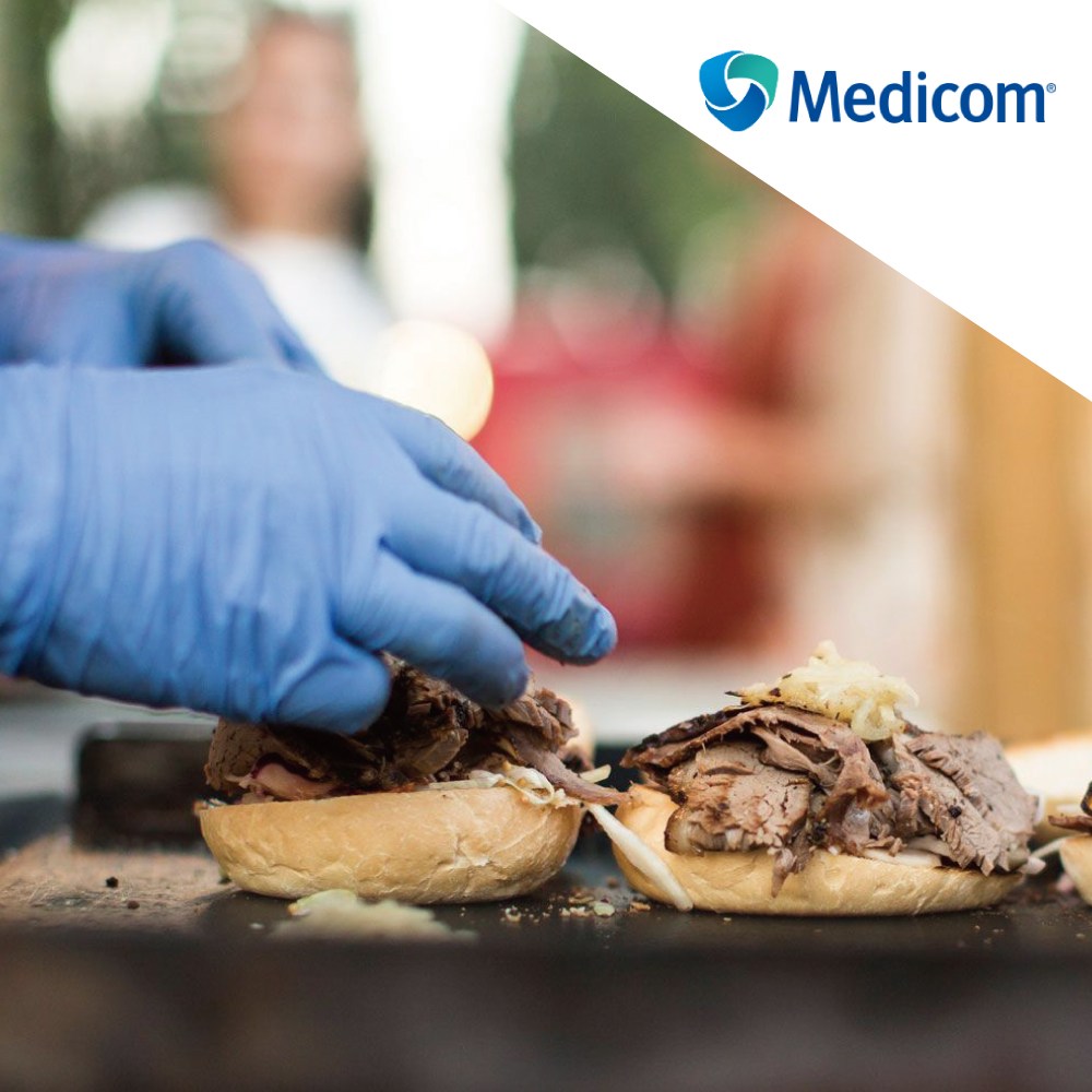 메디컴 두꺼운 요리용 니트릴 장갑 블루, 조리용, 식품용, 다목적용 1박스(100매) 9,500원