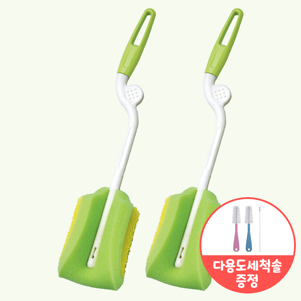 더블하트 젖병 스펀지브러쉬 2개+사은품증정, 2개 24,000원